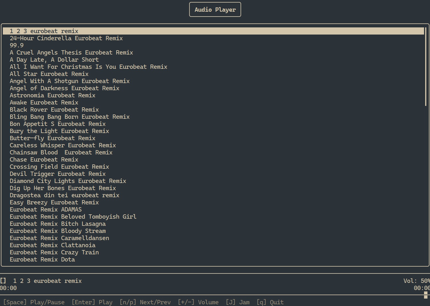 TUI Audio Player thumbnail